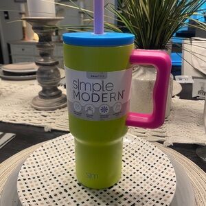 Green and Pink Reusable Water Bottle for Dining